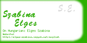 szabina elges business card